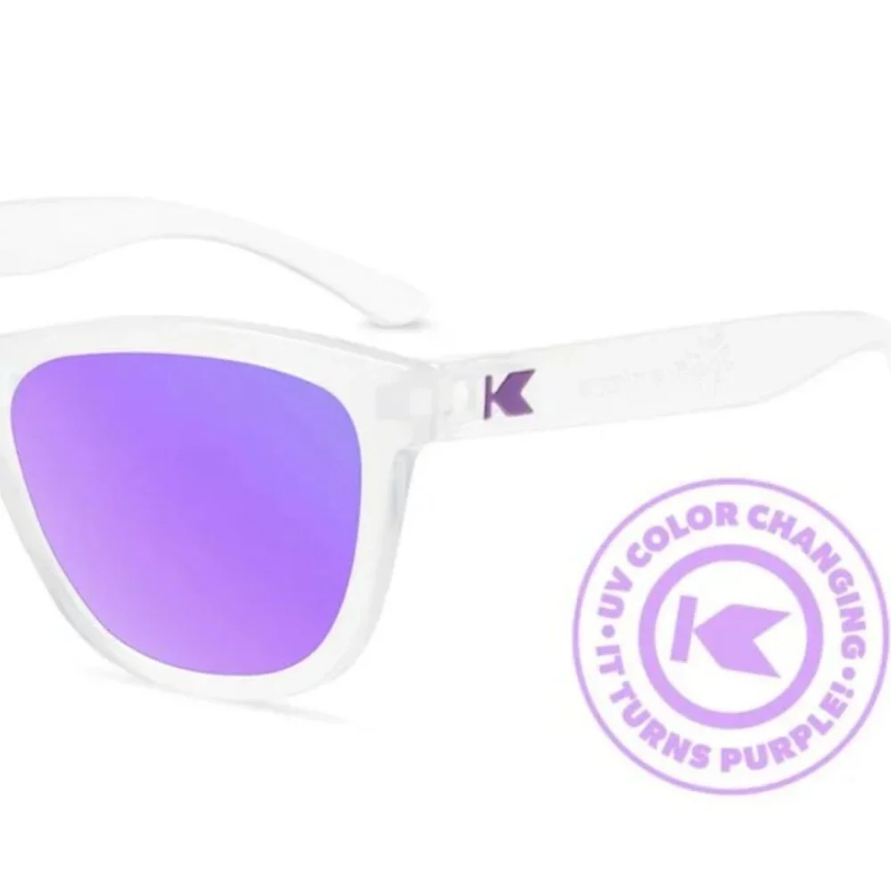 Knockaround Kids Premiums Grape Jellyfish Polarized Sunglasses, New